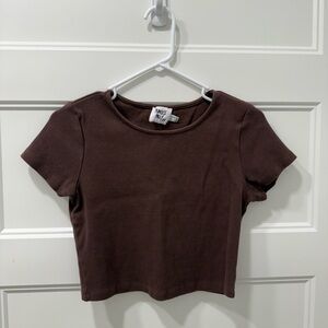 Princess Polly Chocolate Crop Top